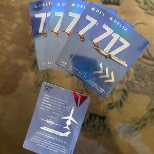 Delta 717 Aircraft Playing Cards Set